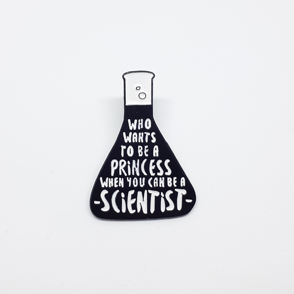 Jewelry - Erlenmeyer flask enamel pin